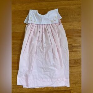 Le Za Me 3T pink dress with flower embroidery on collar